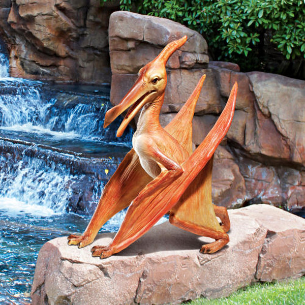 Pterodactyl Dinosaur Statue Outdoor Garden Figurine